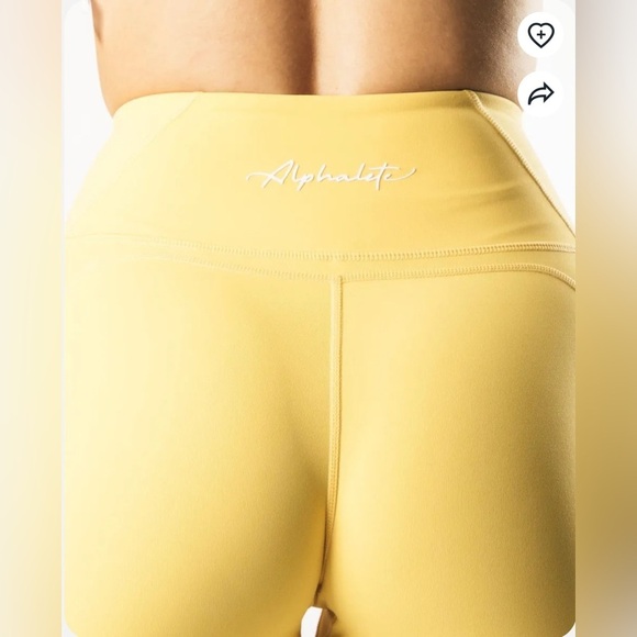 Alphalete Pulse Surge Legging - Citrus Sz L - Picture 10 of 11